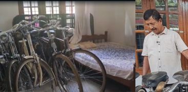 Thrissur News |  Davison's home is like a museum of bicycles