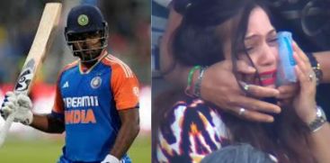 Injured fan comforted by Sanju Samson