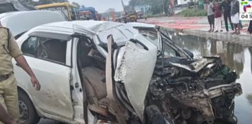  collision between car and lorry 