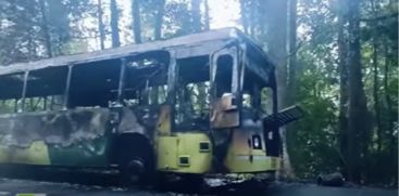 KSRTC Bus Catches Fire 