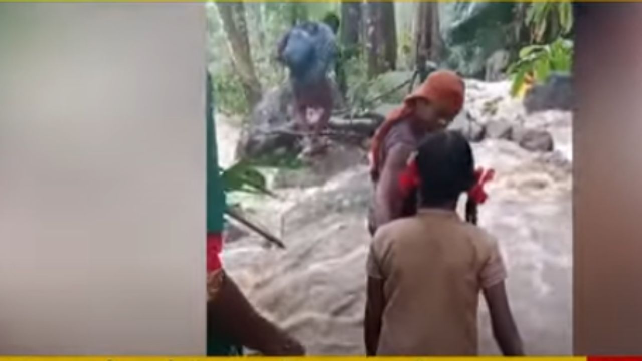  mountain flood due to heavy rains