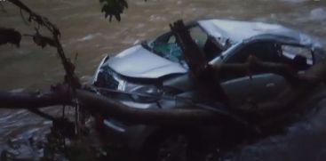 The car in which the priest was traveling