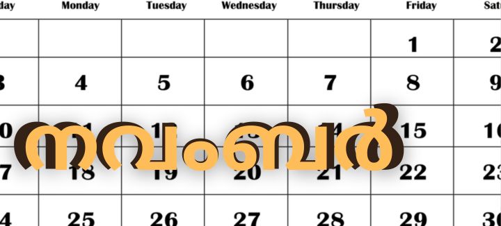 Important Days in November 2024 In Malayalam