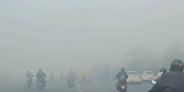 Dense fog in the national capital