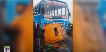 Vehicle collision on Bolgatti Bridge; The car caught fire in the accident