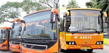 KSRTC  24 AC Low floor Buses on hire for  rent Service in Airport