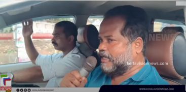 MLA as announcer at LDF road show in Thrissur