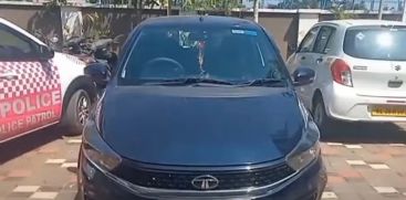 A car found after hitting a child in Kuttamassery, which did not stop