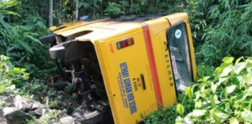 School bus met with Accident at Ranni,Pathanamthitta