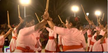 Fort Kochi's female group shocked the audience with Kalaripayat