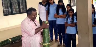 Idukki Murikatkudi school students ready to chase away wild animals