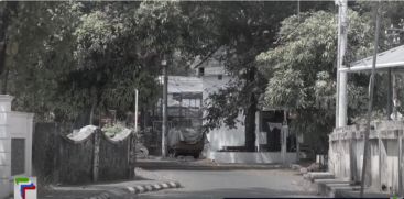 British built water tanks at Fort Kochi as garbage dump