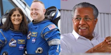  Sunita Williams, Butch Wilmore, Pinarayi Vijayan