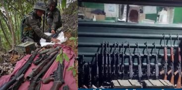 Security Forces Recover Arms From Violence Hit Manipur