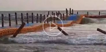 Varkala Floating Bridge Collapse Videos