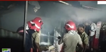 Fire at Thiruvananthapuram Auto Parts Shop